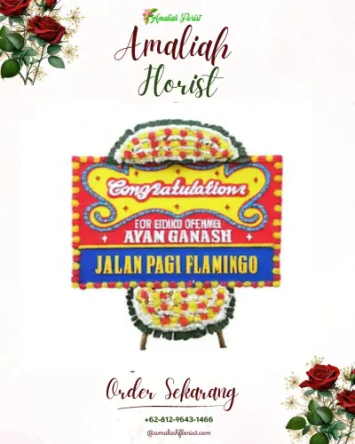Bunga Papan Congratulation di Gunungronggo